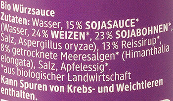 No Fish-Sauce ingredients label