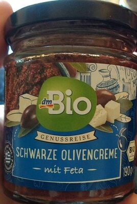 Schwarze Olivencreme mit Feta front packaging