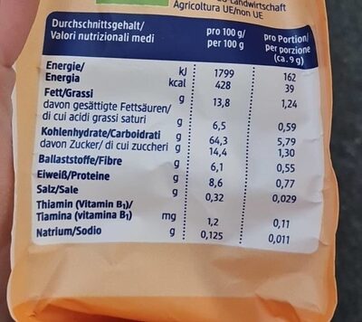Bio dinkelkekse fur schatzsuchende nutrition facts table