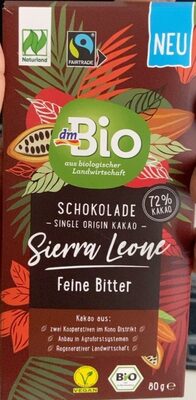 Schokolade Sierra Leone Feine Bitter