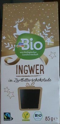 Ingwer in Zartbitterschokolade