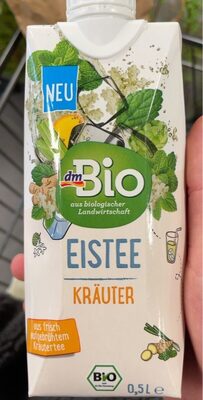 Eistee Kräuter front packaging