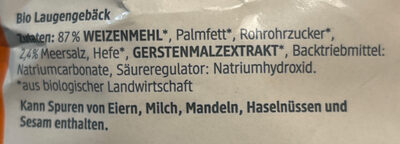 Knabber Tiere ingredients label