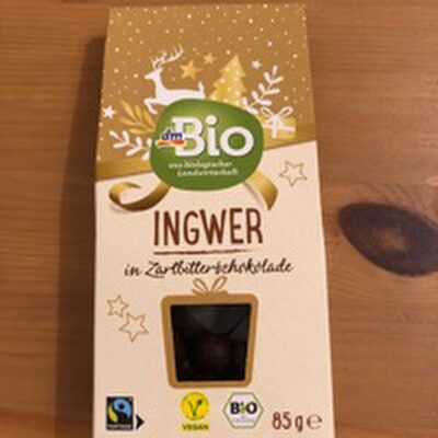 Ingwer in Zartbitterschokolade