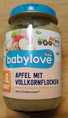 Apfel mit Vollkornflocken (ab 6. Monat)