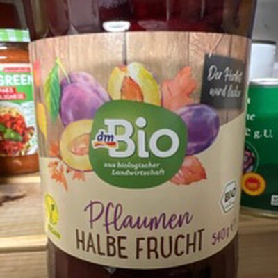 Pflaumen Halbe Frucht