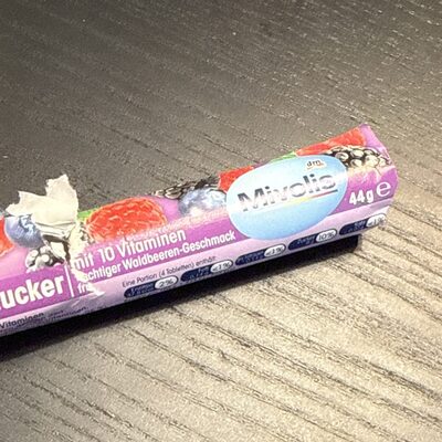 Traubenzucker mit 10 Vitaminen front packaging