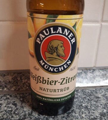 Weißbier-Zitrone, naturtrüb