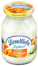 Joghurt Aprikose, Joghurt mit 13,5 % Aprikosenzubereitung, 3,8 % Fett im Milchanteil