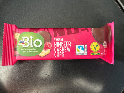 Vegane Himbeer Cashew Cups