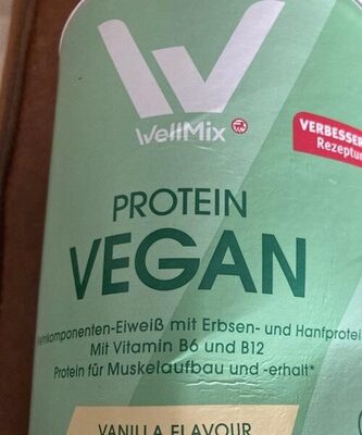 Protein vegan Vanille front packaging