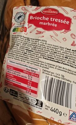 Brioche tressée marbrée