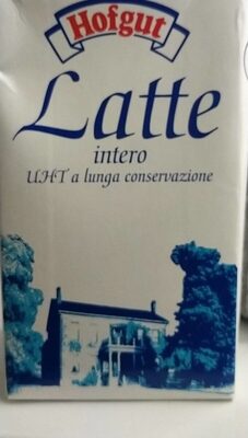 Latte intero UHT a lunga conservazione front packaging