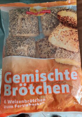 Gemischte Brötchen 6 Weizen zum Fertigbacken front packaging