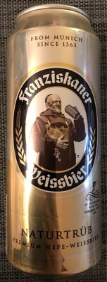 Franziskaner Premium Hefe Weissbier front packaging