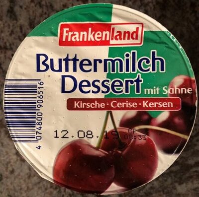 Buttermilchdessert Kirsche