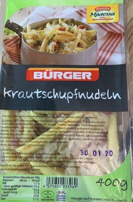 Krautschupfnudeln front packaging