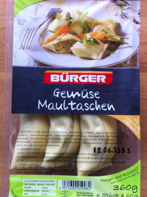 Gemüse Maultaschen