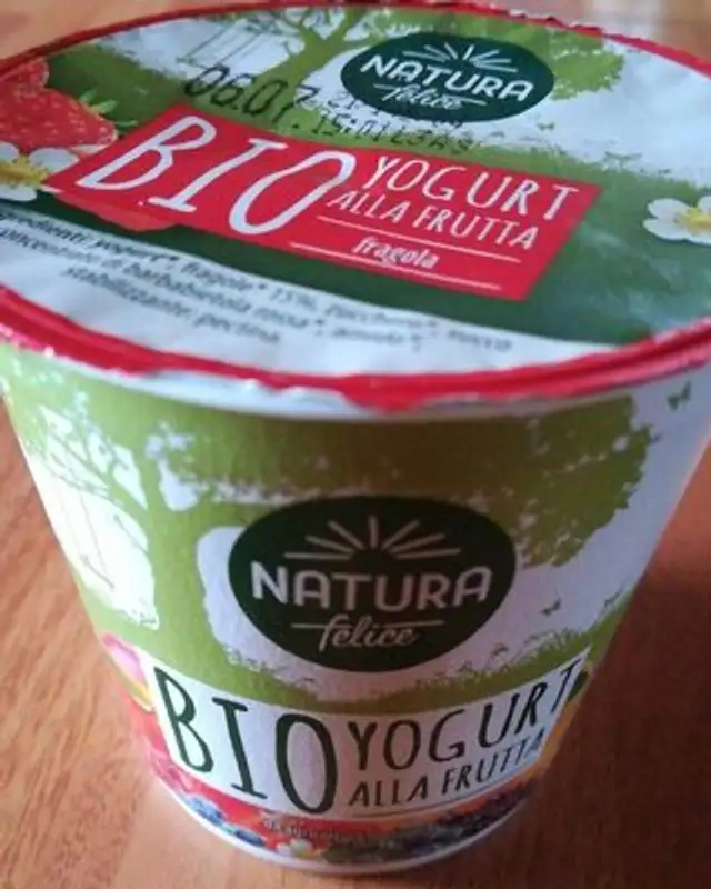 Bio yogurt frutta