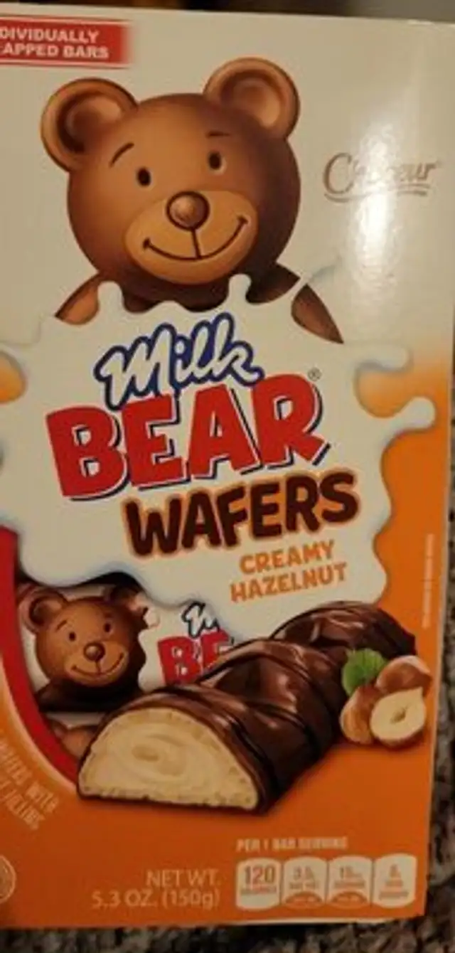 Milk bear wafers