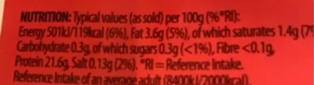 Steak mince 4 % nutrition facts table
