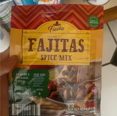 Fiesta FAJITAS SPICE MIX MADE IN IRELAND TO MAKE 8