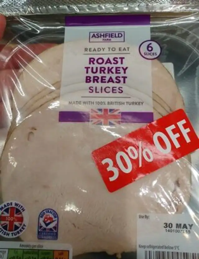 Roast Turkey breasts slices