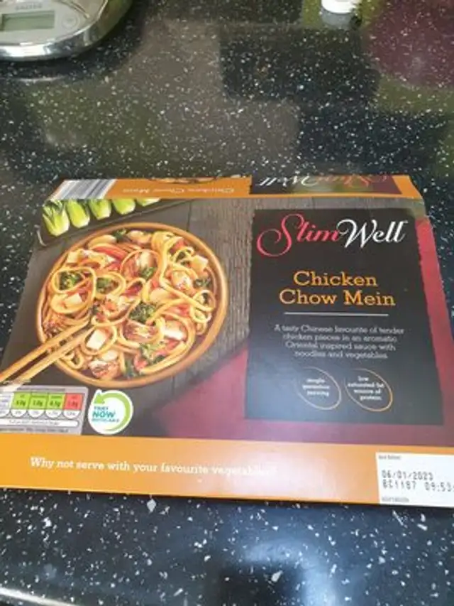 Chicken Chow Mein ingredients label