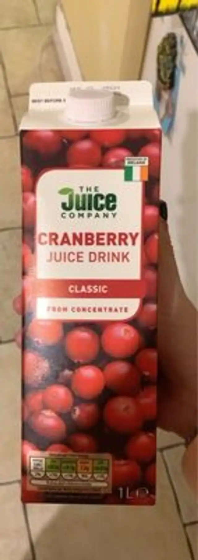 The juice company cranberry juice drink