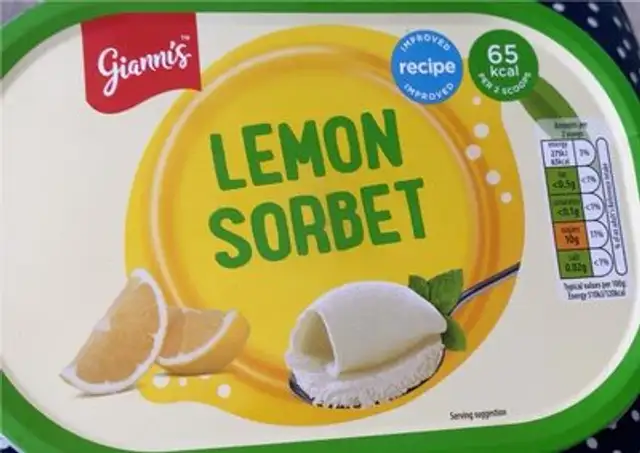 Lemon sorbet