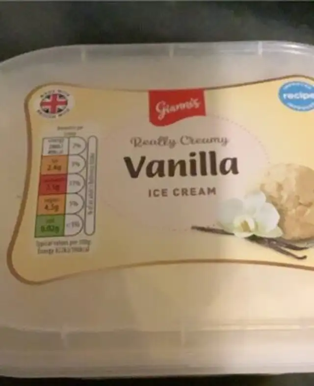 Realy creamy vanilla ice cream