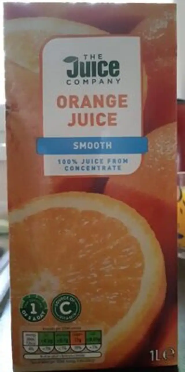 Orange juice smooth