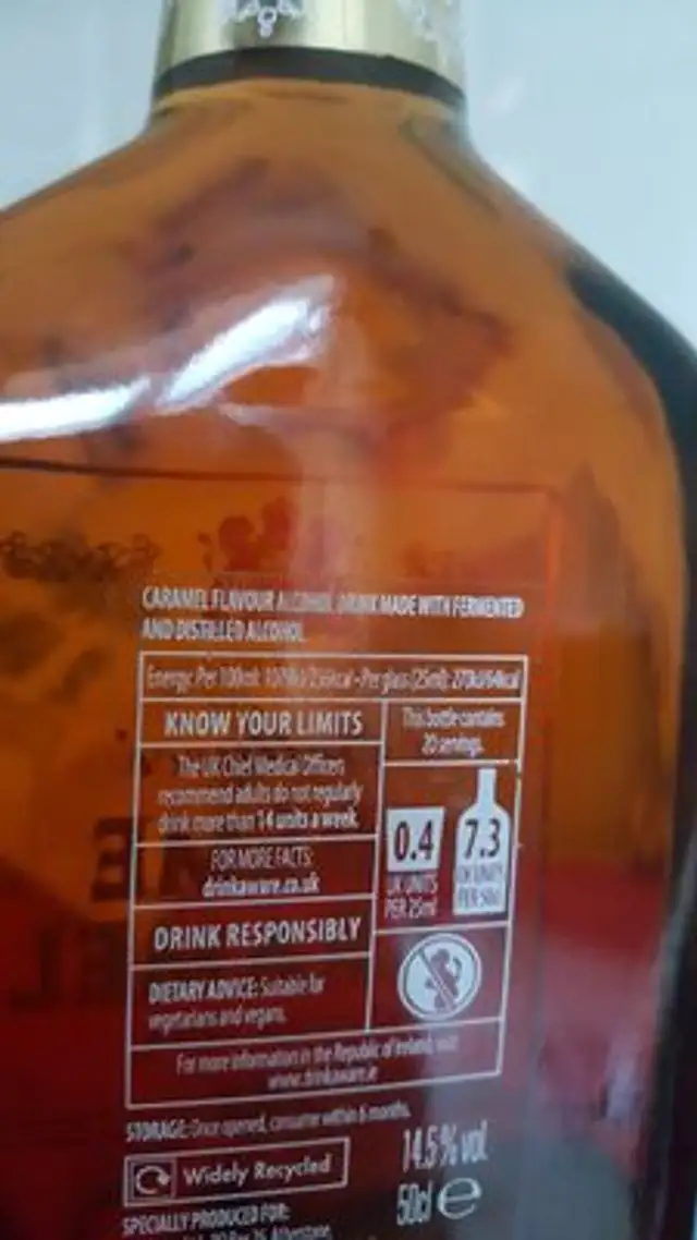 cream caramel ingredients label