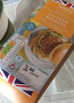 Ashfield Chicken Burgers front packaging