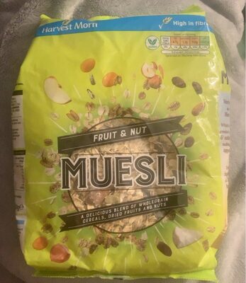 Fruit & Nut Museli front packaging