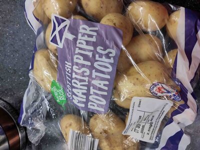 Scottish maris piper potatoes front packaging