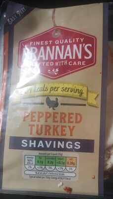 Peppered turkey shavings