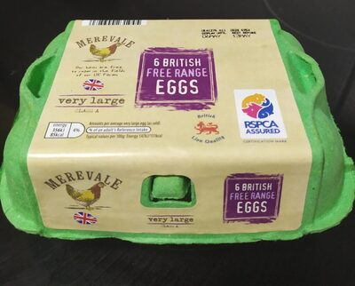 6 British Free Range Eggs xl