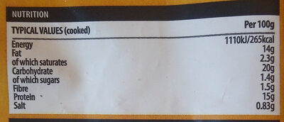 30 Chicken Nuggets nutrition facts table