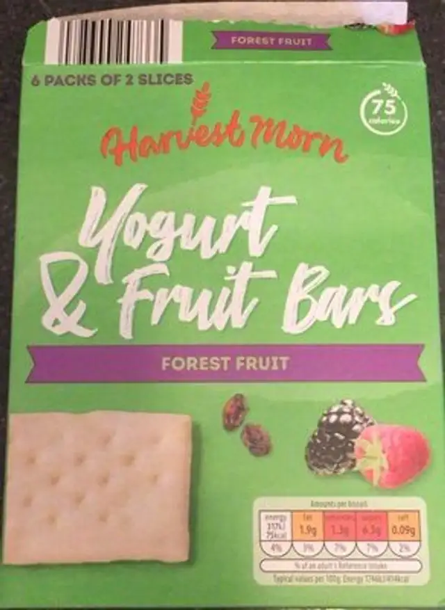 Yogurt and fruit bars