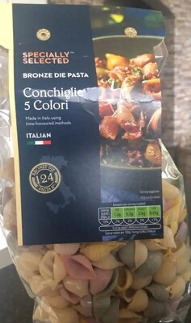 Conchigle 5 colori pasta