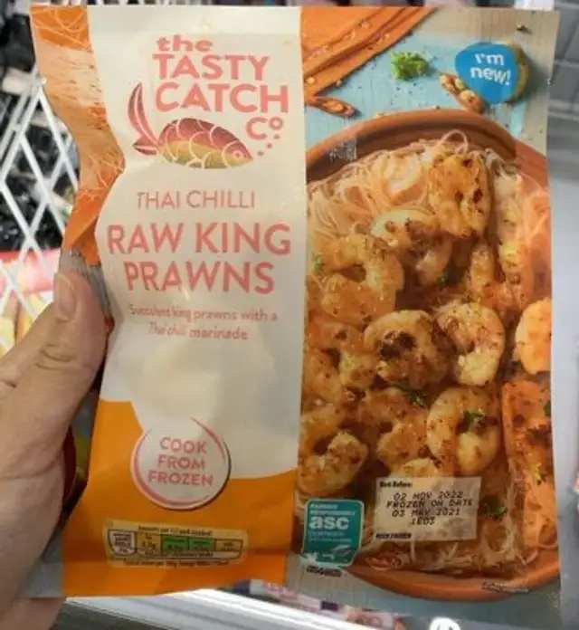 Raw prawns