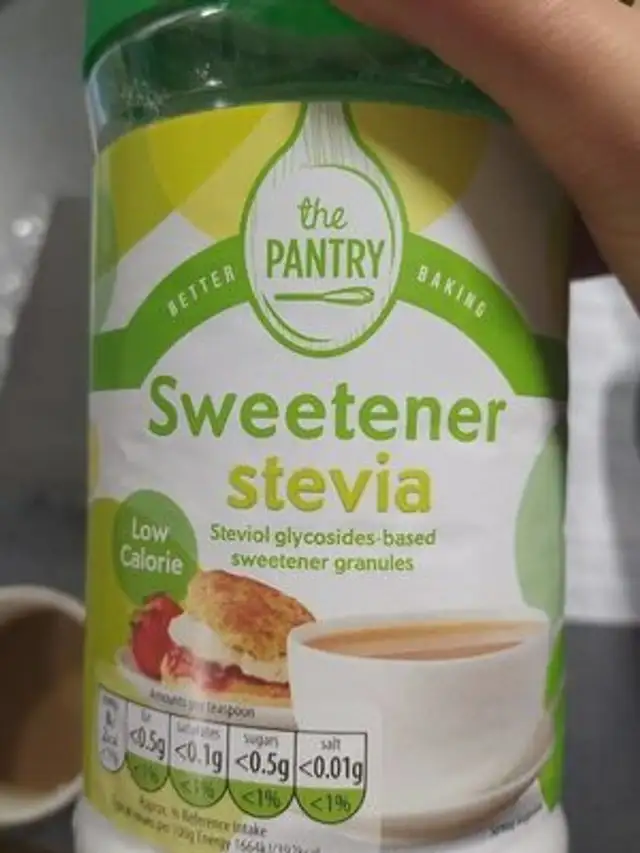 Sweeteners stevia front packaging