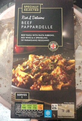 Beef peppardelle front packaging