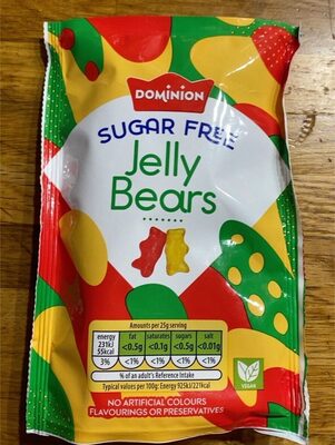 Sugar Free Jelly Bears front packaging