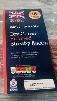 Dry Cured Smoked Streaky Bacon