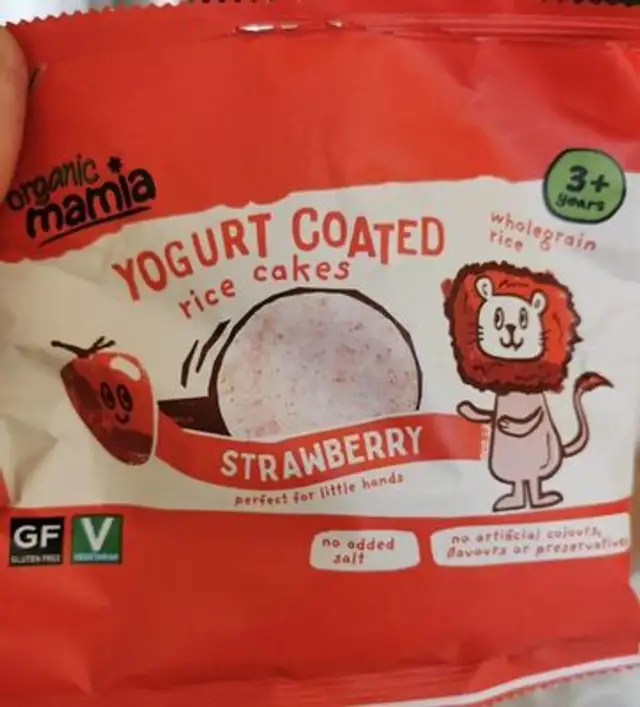 Yogurt Coated Rice Cakes Stawberry