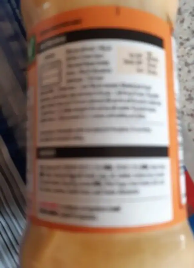 Cucina Mac and Cheese sauce ingredients label