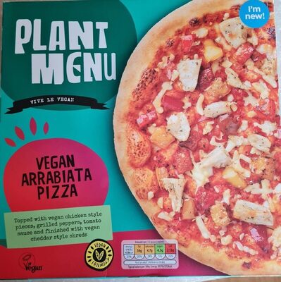 Vegan Arrabiata Pizza front packaging