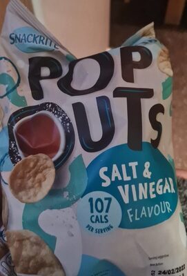 Pop outs salt and vinegar front packaging